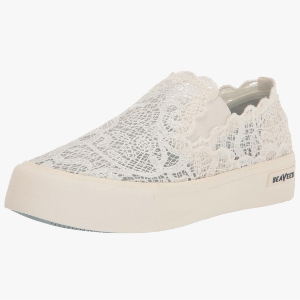 SeaVees White Lace Sneakers
